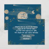 宇宙で最高の誕生日パーティー サンキューカード (正面/裏面)