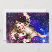 宇宙で猫がジャンプする 招待状 (裏面)