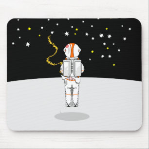 宇宙で短い間引きを受けた宇宙飛行士 マウスパッド