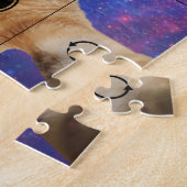 宇宙で自撮る赤いタビー猫 ジグソーパズル (側面)