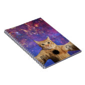 宇宙で自撮る赤いタビー猫 ノートブック (右側)