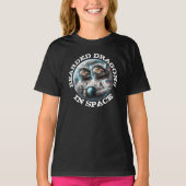 宇宙で遊ぶヒゲトカゲ Tシャツ (正面)