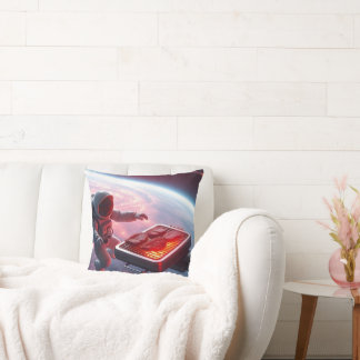 宇宙で鶏肉を揚げる宇宙飛行士 – おもしろい & Uniqu クッション