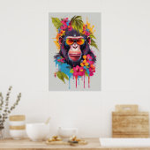 「宇宙との一体性」Apeポスター ポスター (キッチン)