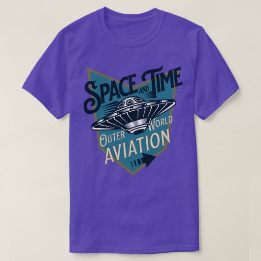 宇宙とタイムソー飛んでいるザーワームホールバッジ Tシャツ (デザイン正面)