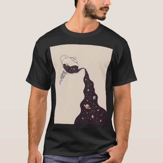 宇宙とティータイム Tシャツ (正面)