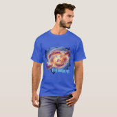 宇宙とポジティ保ブ:見上げる。 Tシャツ (正面フル)