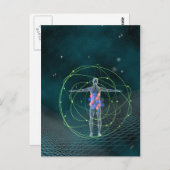 宇宙と人間のポストカード ポストカード (正面/裏面)