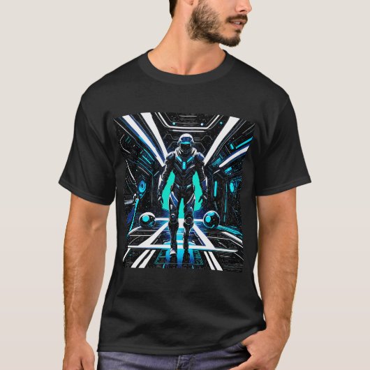 宇宙と宇宙飛行士#4 Tシャツ (正面)