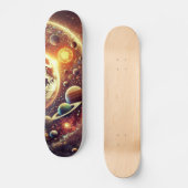 宇宙と惑星のスケートボードデザイン スケートボード (正面)