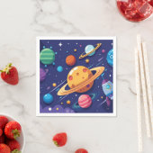 宇宙と惑星のテーマ スタンダードカクテルナプキン (インサイチュ)