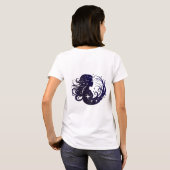 宇宙と星の要素が融合したVigro 星座デザイン Tシャツ (裏面フル)