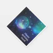 宇宙と星の誕生会 スタンダードランチョンナプキン (角)