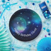 宇宙と星誕生日 ペーパープレート (パーティー)