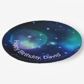 宇宙と星誕生日 ペーパープレート (アングル)