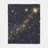 宇宙と星 フリースブランケット (正面)