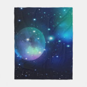 宇宙と星 フリースブランケット (正面)