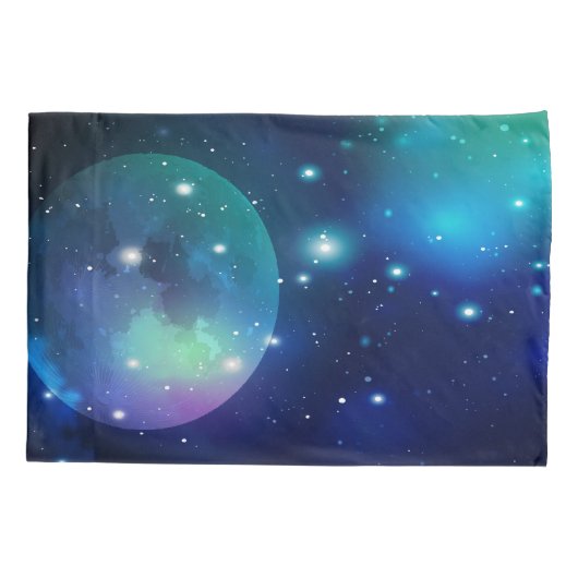 宇宙と星 枕カバー (裏面-左)