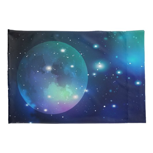 宇宙と星 枕カバー (裏面-右)