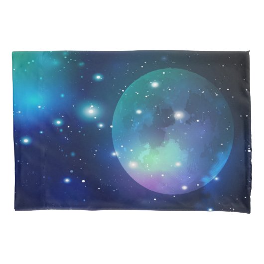 宇宙と星 枕カバー (正面左)