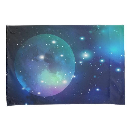 宇宙と星 枕カバー (正面右)