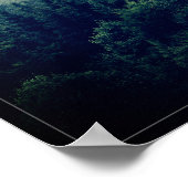 宇宙と森林の荒野引用文 ポスター (角)