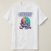 宇宙と狼 Tシャツ (デザイン正面)