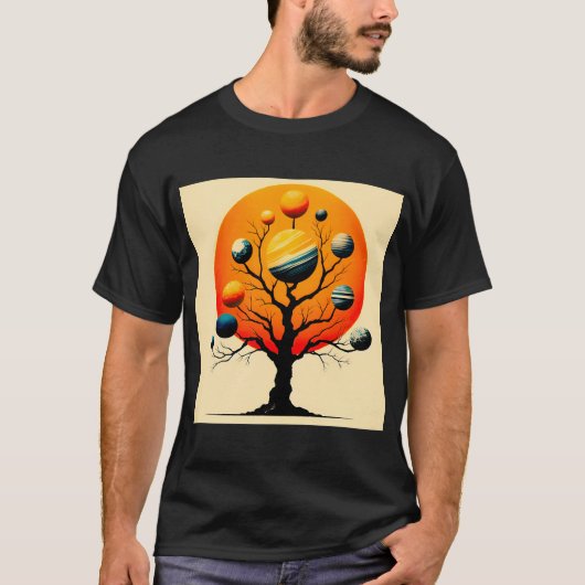 宇宙と神秘的な自然 #1 Tシャツ (正面)