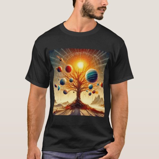 宇宙と神秘的な自然 #3 Tシャツ (正面)