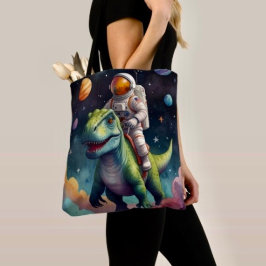 宇宙にいるいろいろな色の小さなエイリアン トートバッグ