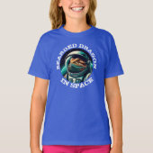宇宙にいるヒゲドラゴン Tシャツ (正面)