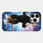 宇宙にいる忍者の猫 iPhoneケース (裏面横)