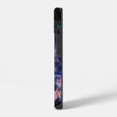 宇宙にいる面白い猫 iPhoneケース (左側面)