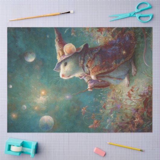 宇宙におけるマウスの魔法の世界を切り離す 薄葉紙 (クラフト)