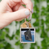 宇宙におけるNanoSail-Dのアーティストコンセプト キーホルダー (手)