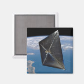宇宙におけるNanoSail-Dのアーティストコンセプト マグネット (正面/裏面)