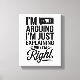 宇宙にユーモアをはっきりした追加 – & Witty キャンバスプリント