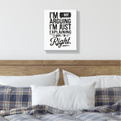 宇宙にユーモアをはっきりした追加 – & Witty キャンバスプリント (インサイチュ (寝室))