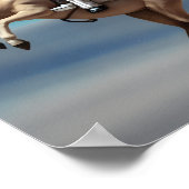 宇宙に乗る宇宙飛行士 ポスター (角)