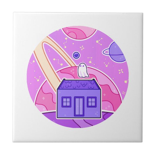 宇宙に住む幽霊 タイル (正面)