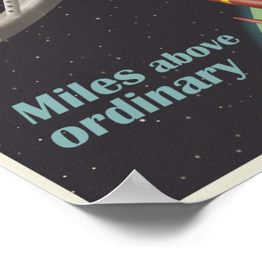 宇宙に住む ポスター (角)