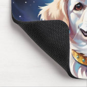 宇宙に冠をかぶった犬 マウスパッド (コーナー)