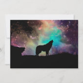 宇宙に向かって吠えるオオカミ 招待状 (裏面)