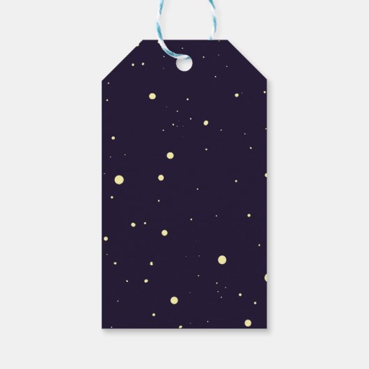 宇宙に浮かぶ宇宙飛行士ありがとう ギフトタグ (裏面)