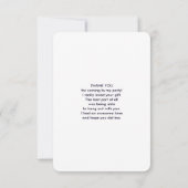 宇宙に浮かぶ宇宙飛行士ありがとう サンキューカード (裏面)