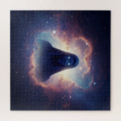 宇宙に目を白熱［赤熱］光を放つ持つ異世界の精神 ジグソーパズル (横)