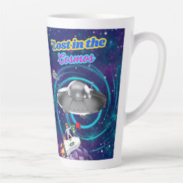 宇宙に迷い込んで カフェラテマグ