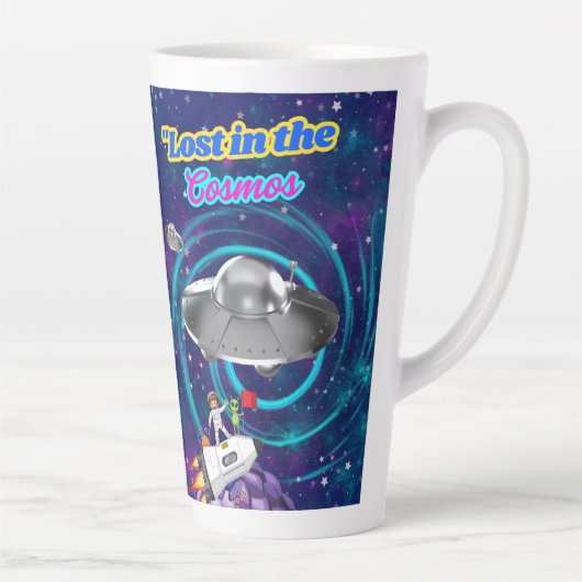 宇宙に迷い込んで カフェラテマグ (右)