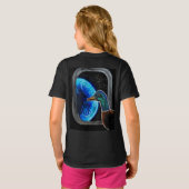 宇宙に送られたアヒル Tシャツ (裏面フル)
