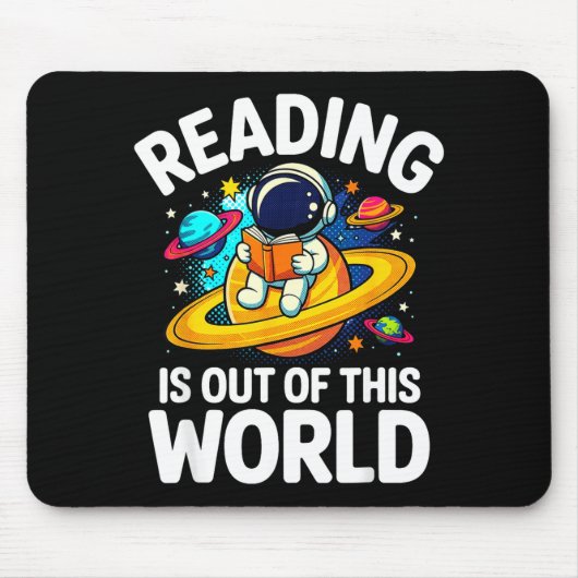 宇宙に関する読書はこの世のものとは思えないほど面白い本 マウスパッド (正面)